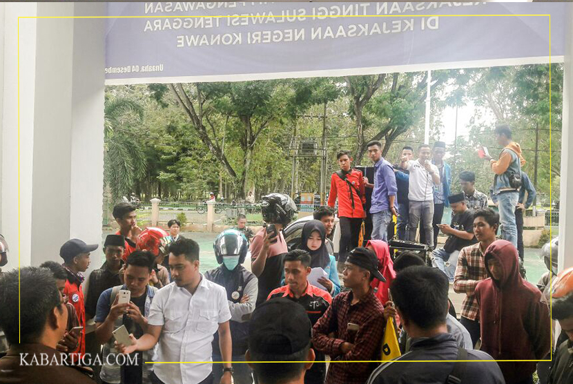 Peringati Hari Korupsi Dunia, Tiga Dinas di Kabupaten Konawe Ini Jadi Sorotan Aksi Massa