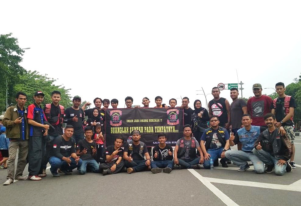 Bikers Bekasi Juga Peduli Lingkungan Bersih