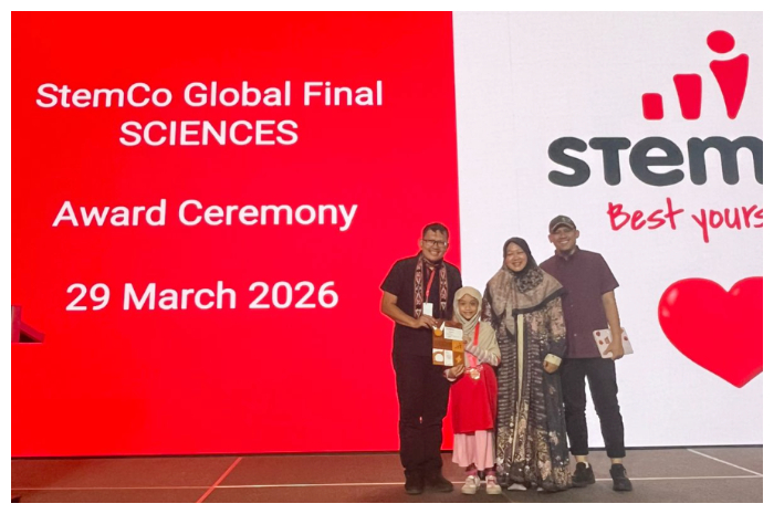 Khadijah, Siswi Kelas 1 SD Asal Depok Raih Medali Perunggu pada Ajang Sains Internasional di Singapura