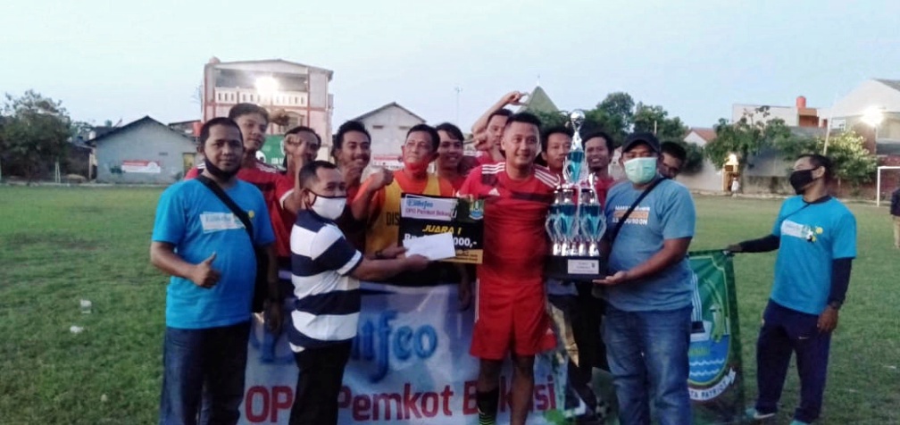 Disperkimtan Kota Bekasi Ungguli Dishub di Piala Trofeo OPD 2020