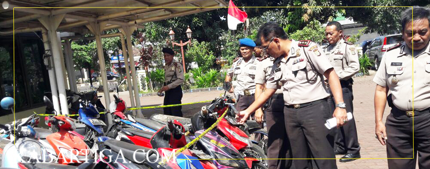 155 Motor dan 1 Mobil Tanpa Surat Berhasil Diamankan Polres Metro Bekasi Kota 