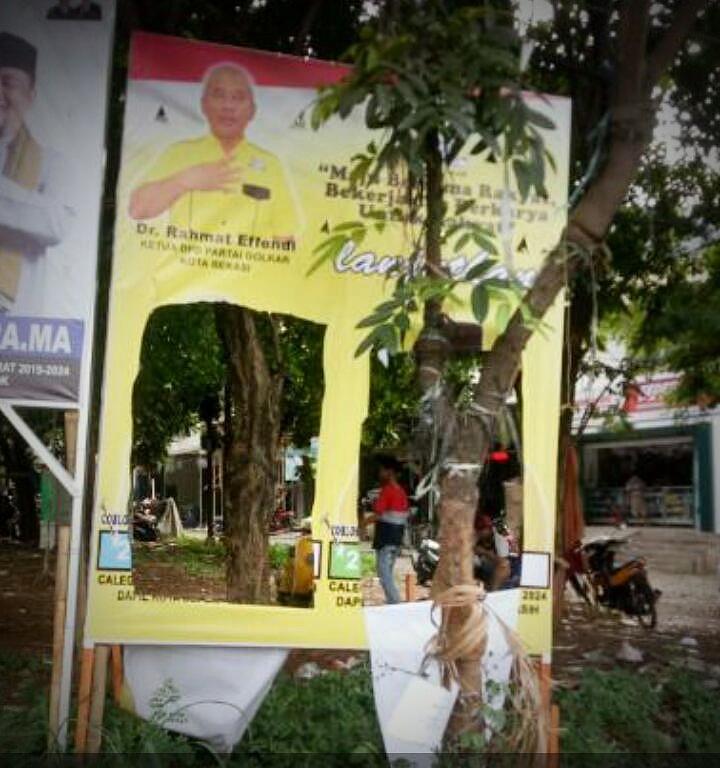 APK Caleg Golkar di Jatisampurna Dirusak, Bawaslu Belum Terima Laporan